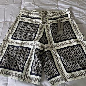 Dior Monogram Shorts - Black and White